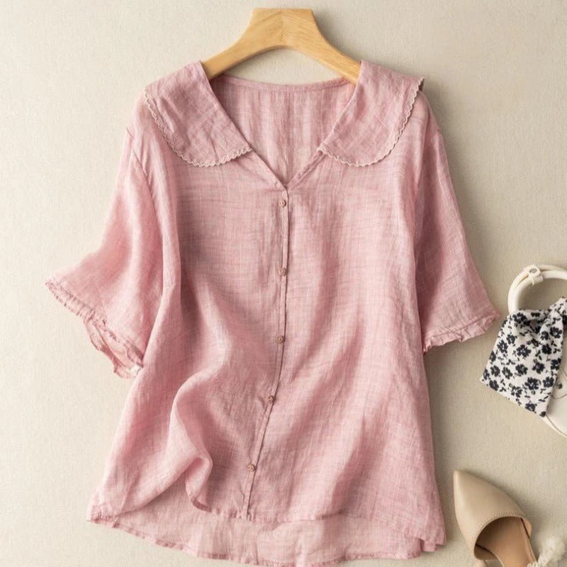 Adèle - Blouse Aérienne En Lin