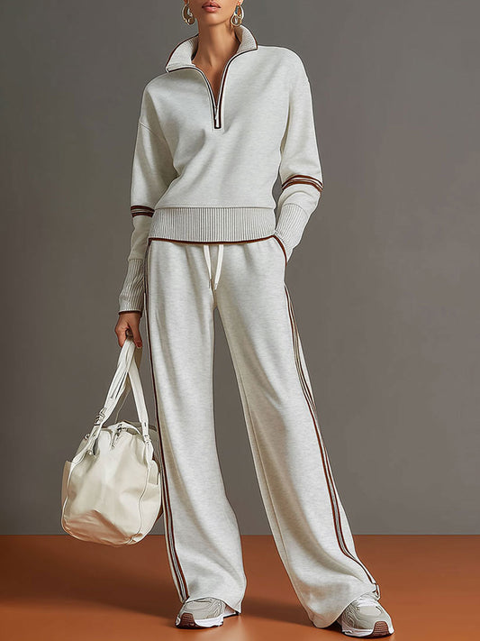 Marietta – Blouse et pantalon à jambes larges