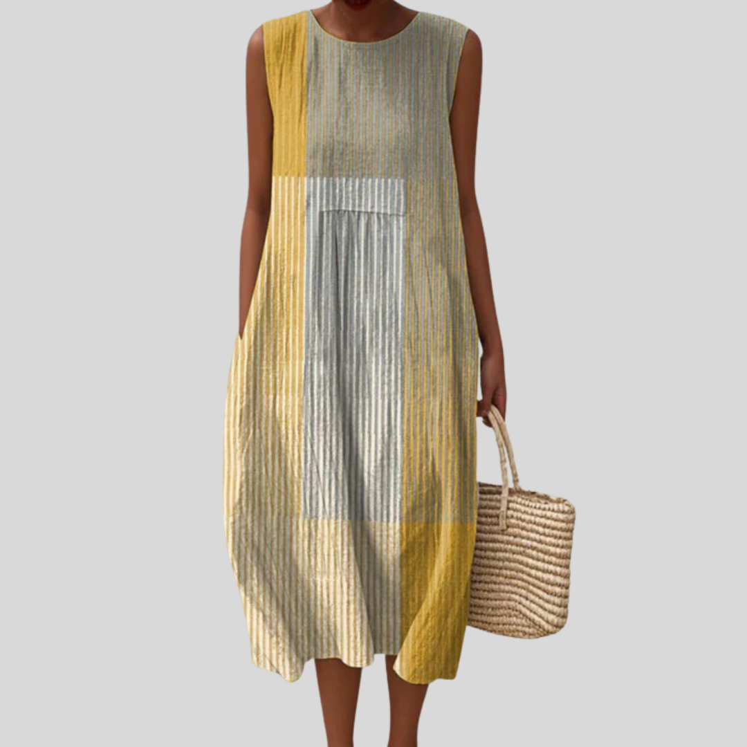 Camélia | Robe Midi Fluide et Élégante