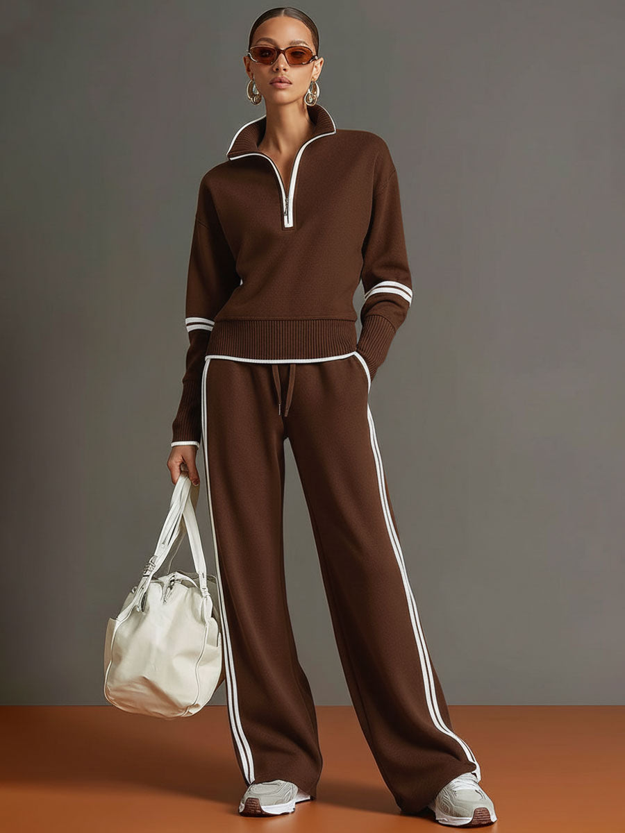 Marietta – Blouse et pantalon à jambes larges