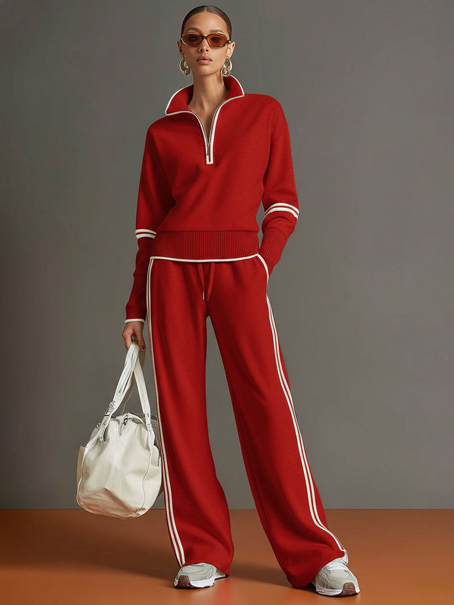 Marietta – Blouse et pantalon à jambes larges