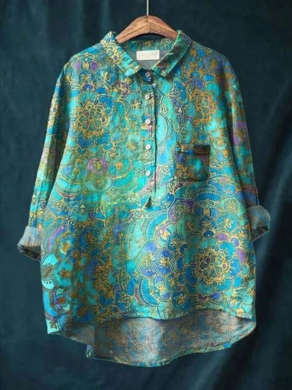 Lila - Blouse Florale Élégante