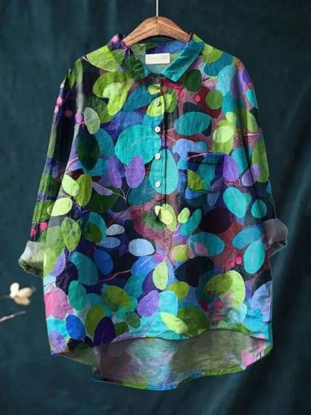 Lila - Blouse Florale Élégante