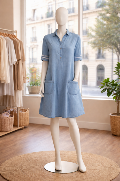 Bretagne - Robe Denim Décontractée