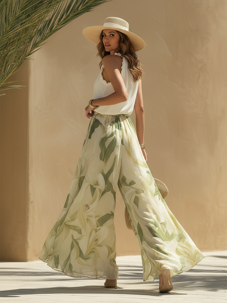 Aurélie | Ensemble Fluide Fleuri Élégant