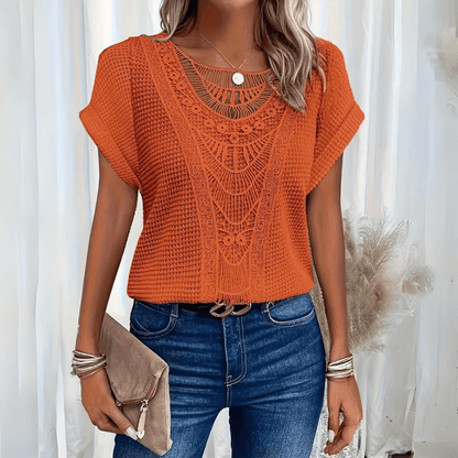Karin - Blouse Élégante en Dentelle