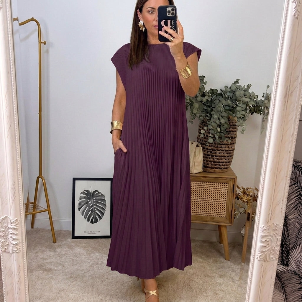 Adeline | Robe Maxi Fluide et Élégante