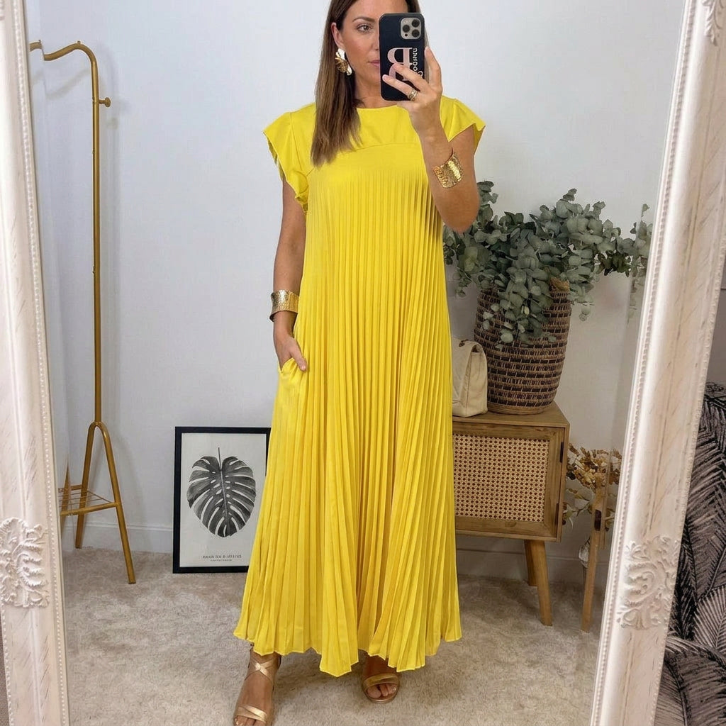 Adeline | Robe Maxi Fluide et Élégante