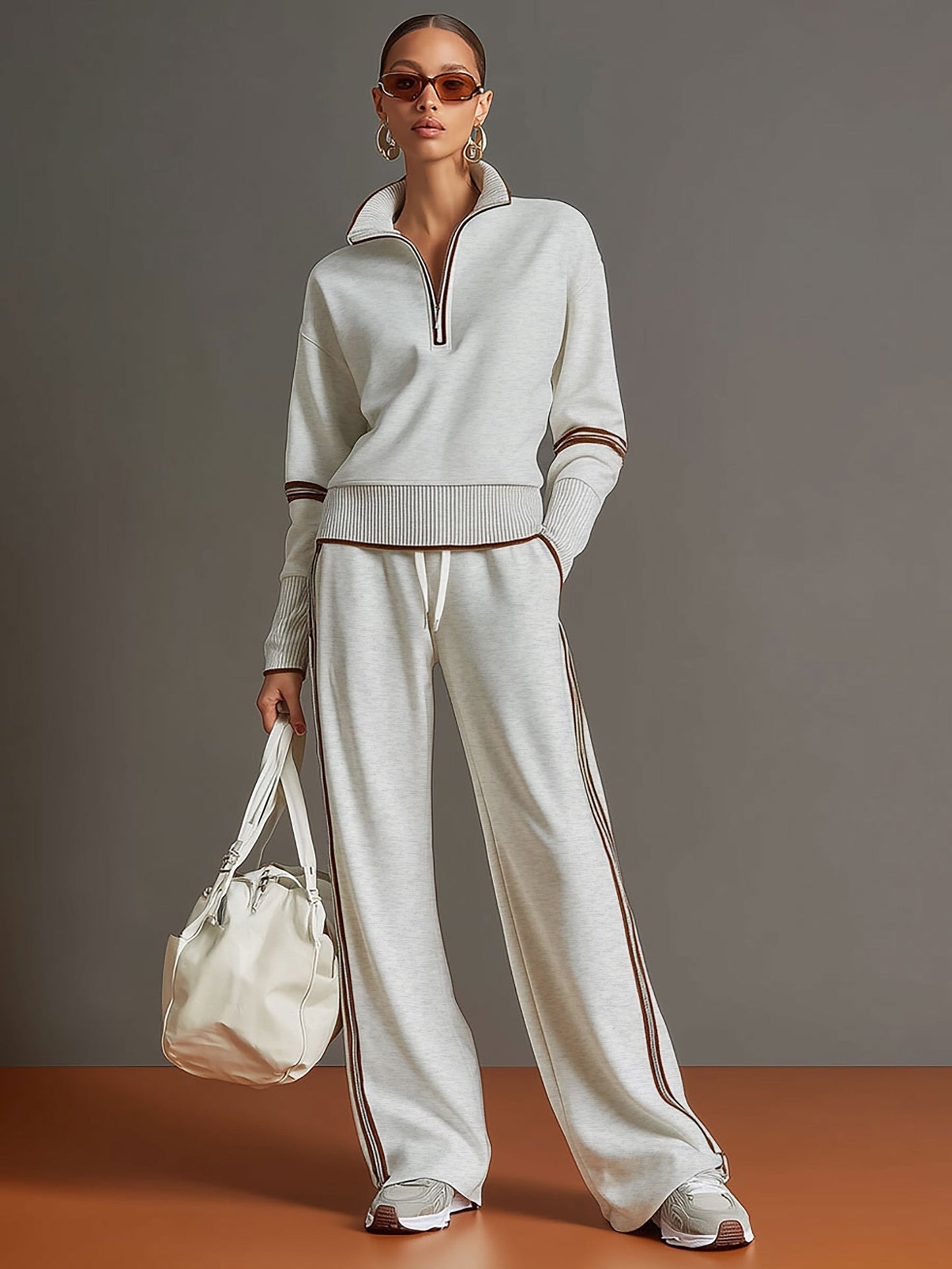 Marietta – Blouse et pantalon à jambes larges