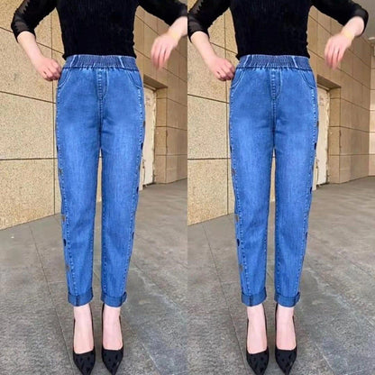 Soraya - Jeans Élastiques Avec Broderie