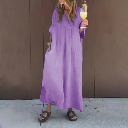 Alessia - Robe Décontractée à Col en V